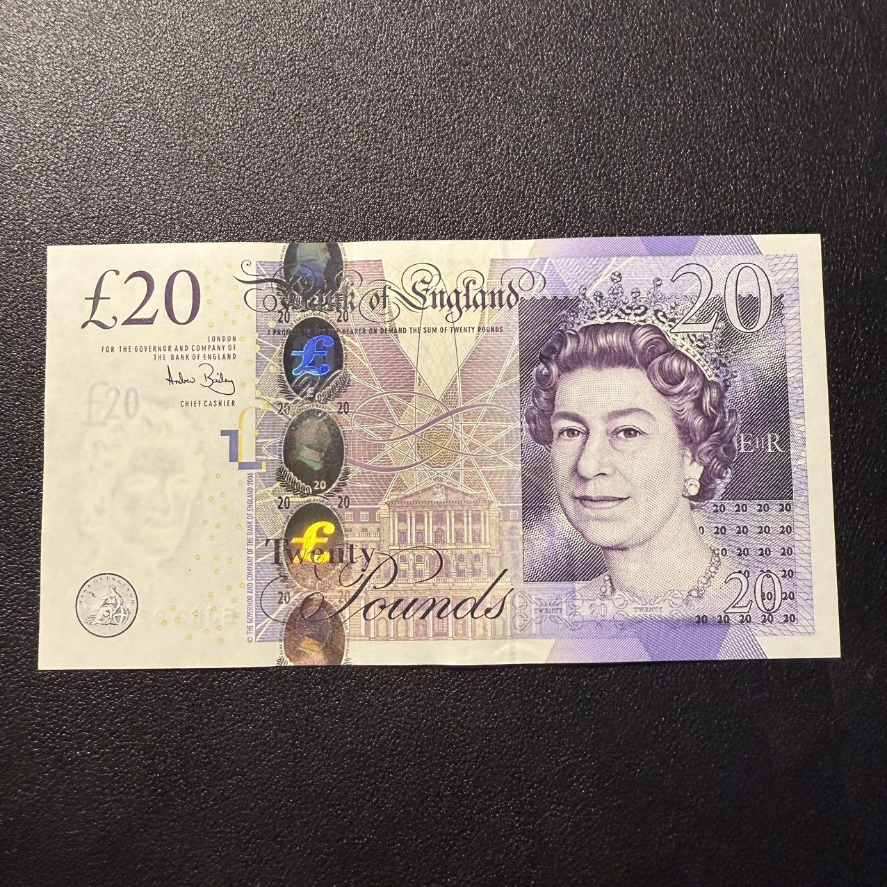 第15期 库存 英国 2006年20镑 无4 全新unc