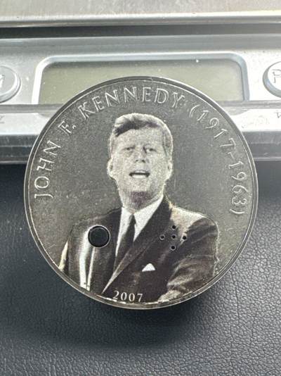 ❤️【币观天下】❤️ 第343期钱币秒杀拍卖场- 2026.3.6周五晚上6点半场 长期征集拍品  - 利比里亚2007年林肯总统5元纪念币45克