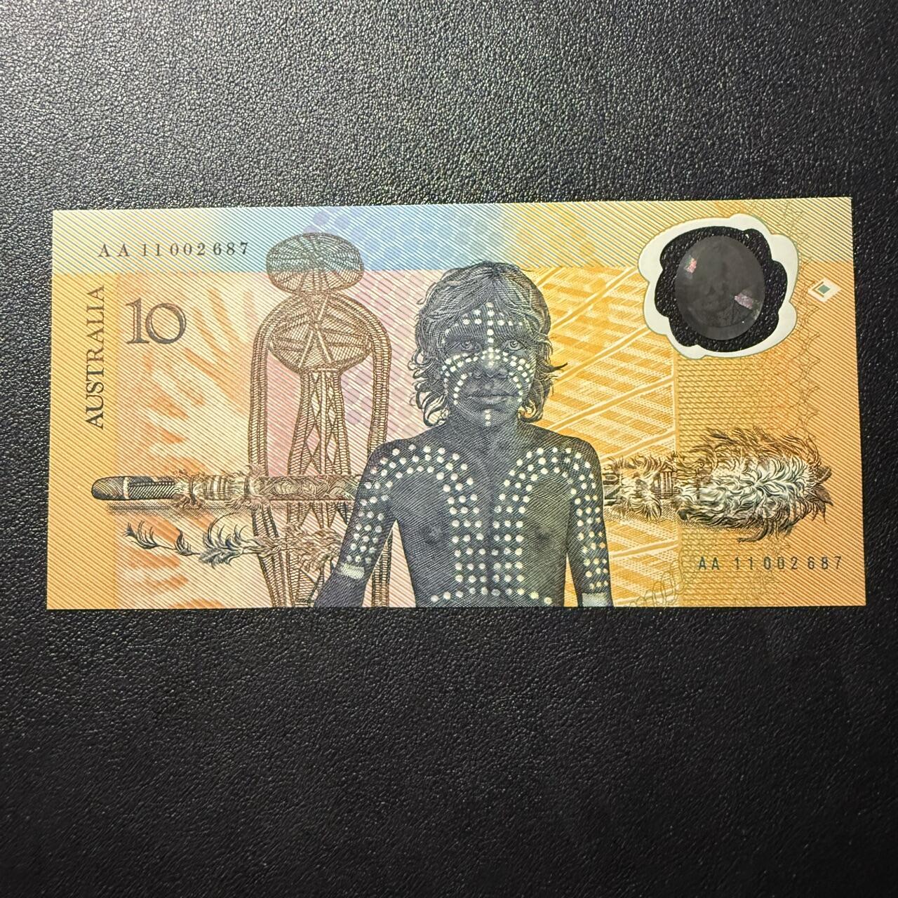 第15期 库存 澳大利亚1988年10 AA冠 无4 全新unc 带册