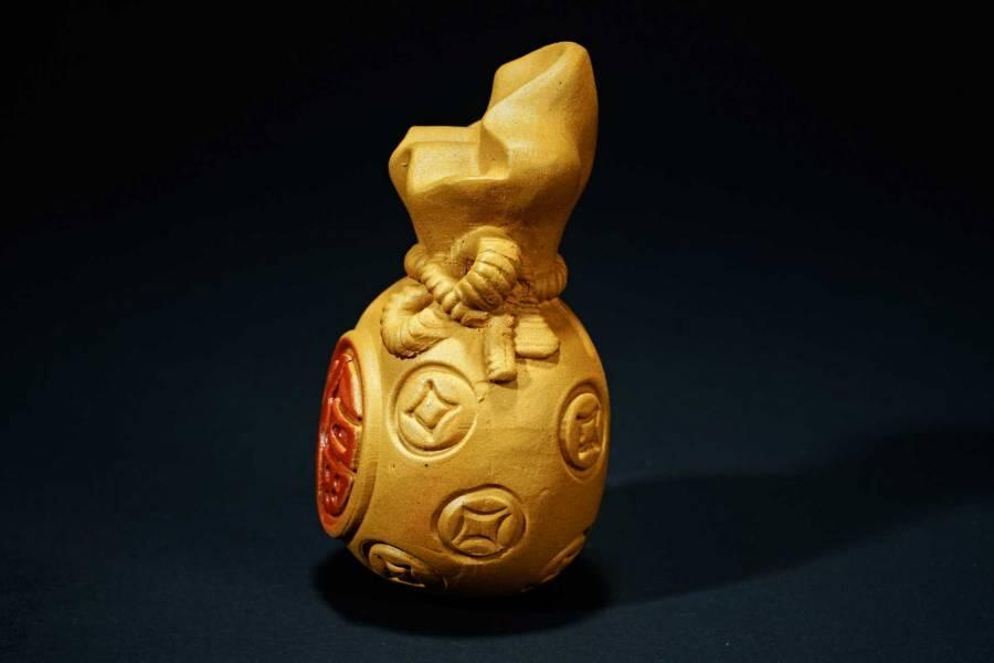 上海都达杂项专场四十四【全场包邮】  紫砂段泥福袋茶宠小摆件91-89