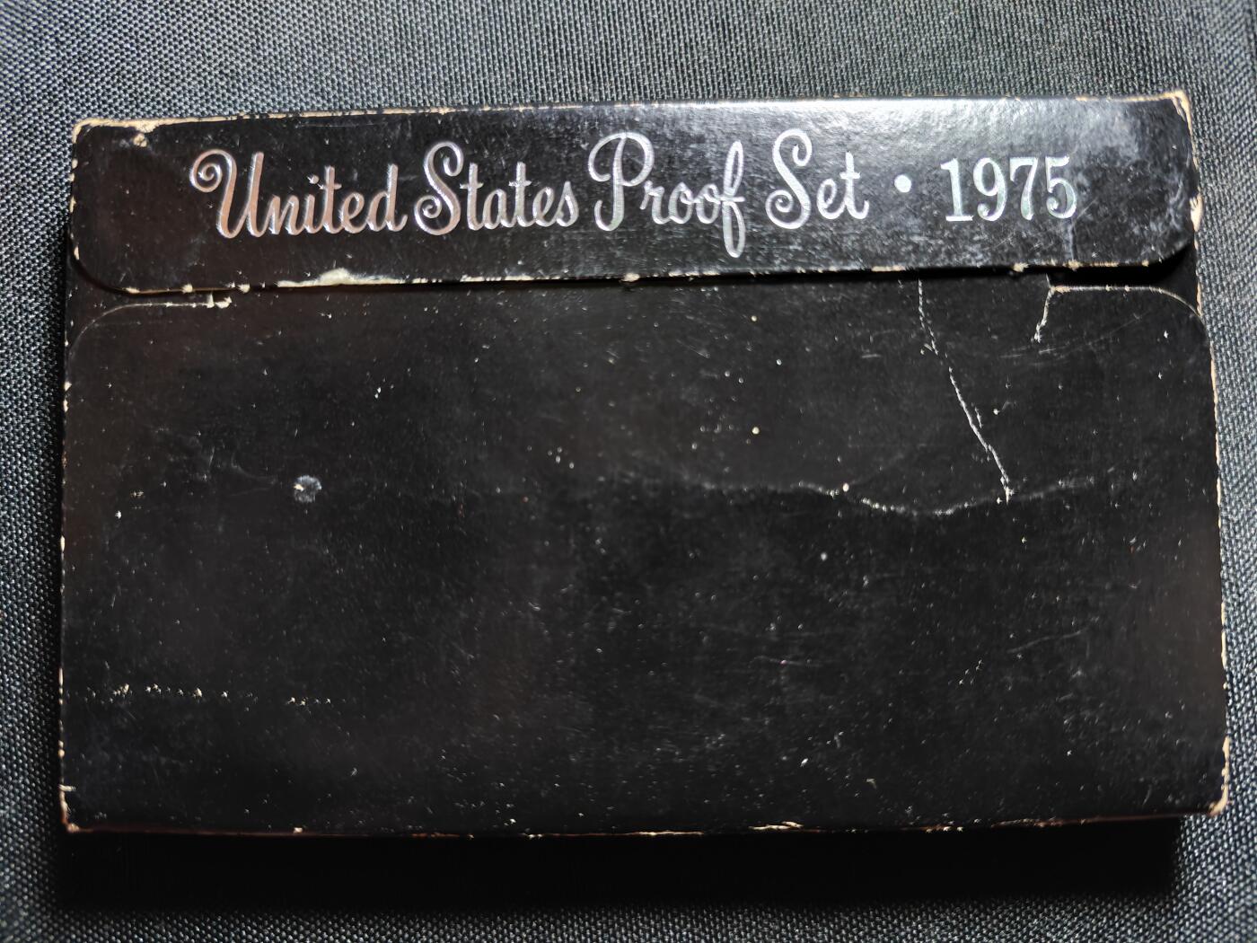 KK钱币收藏小铺   套币 批量/好品散币专场 2月预留时间 周末发货   1975美国大小面值清年精制套币 含艾克大一元精制币