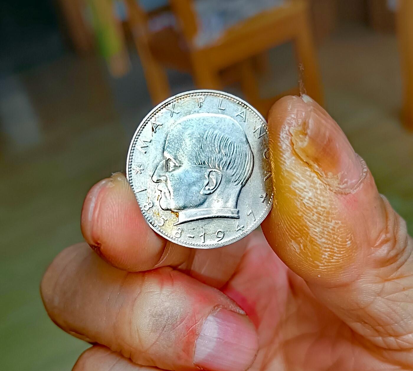 联邦德国1958--1970年科学家马克思.普朗克头像2马克稀缺靓品纪念币8枚一组