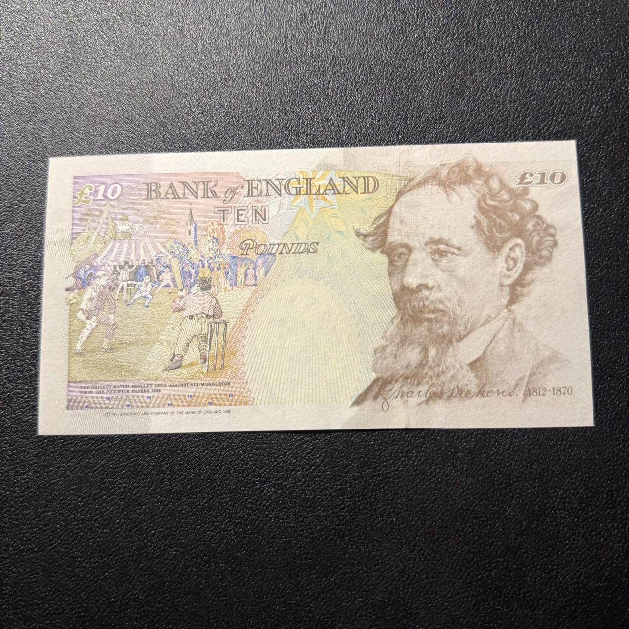 第15期 库存 英国1993年10镑 全新unc