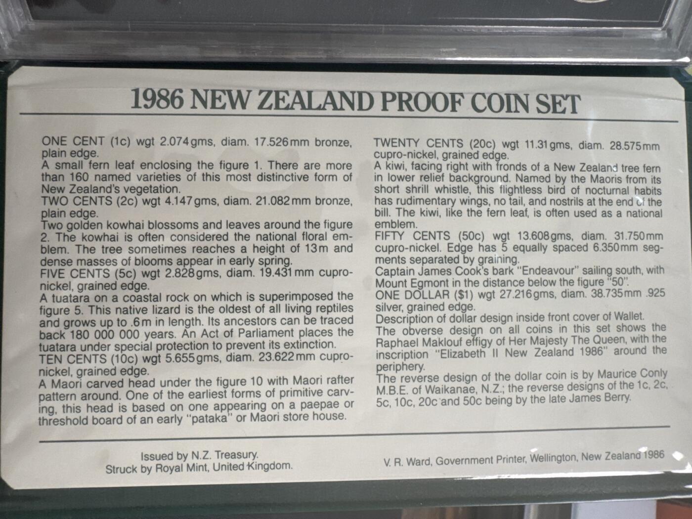 ❤️【币观天下】❤️ 第343期钱币秒杀拍卖场- 2026.3.6周五晚上6点半场 长期征集拍品  新西兰1986年精制套币其中含一枚野生鸟类卡卡波银币27.216克