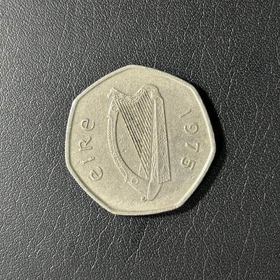 【铜匠收藏】★第141★散币专场 不寄存，30包邮。不满30元，支付5元运费。《接受代拍 代送NGC评级》 - 爱尔兰 1975年 50便士多边形铜镍币