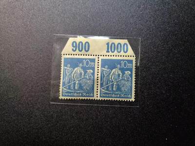 云宸嘉赏-勋臻精藏⭐️年后精品专拍场次🎖 - 德意志魏玛共和国 “工农业生产” 系列10马克邮票 通货初期版本