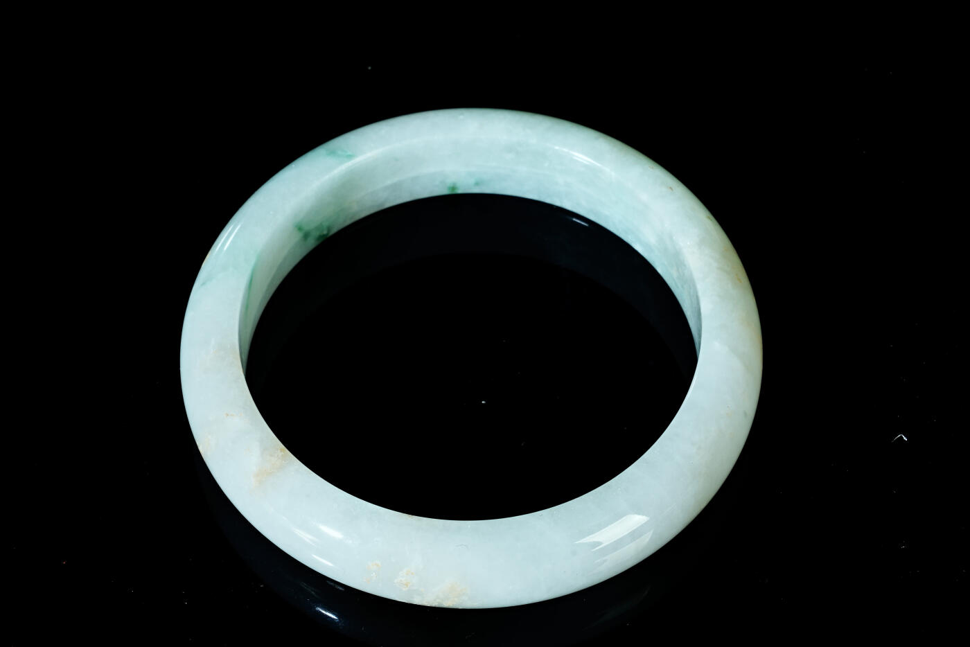 上海都达杂项专场四十四【全场包邮】  天然冰种翡翠（A货）贵妃手镯 附鉴定证书91-72