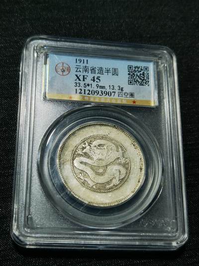 天下钱庄专场欢迎参拍 - 云南半圆龙银币