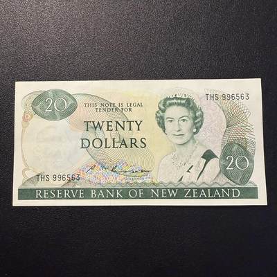 第15期 库存 - 新西兰 1985年20 全新unc- 背面有一处小黄点