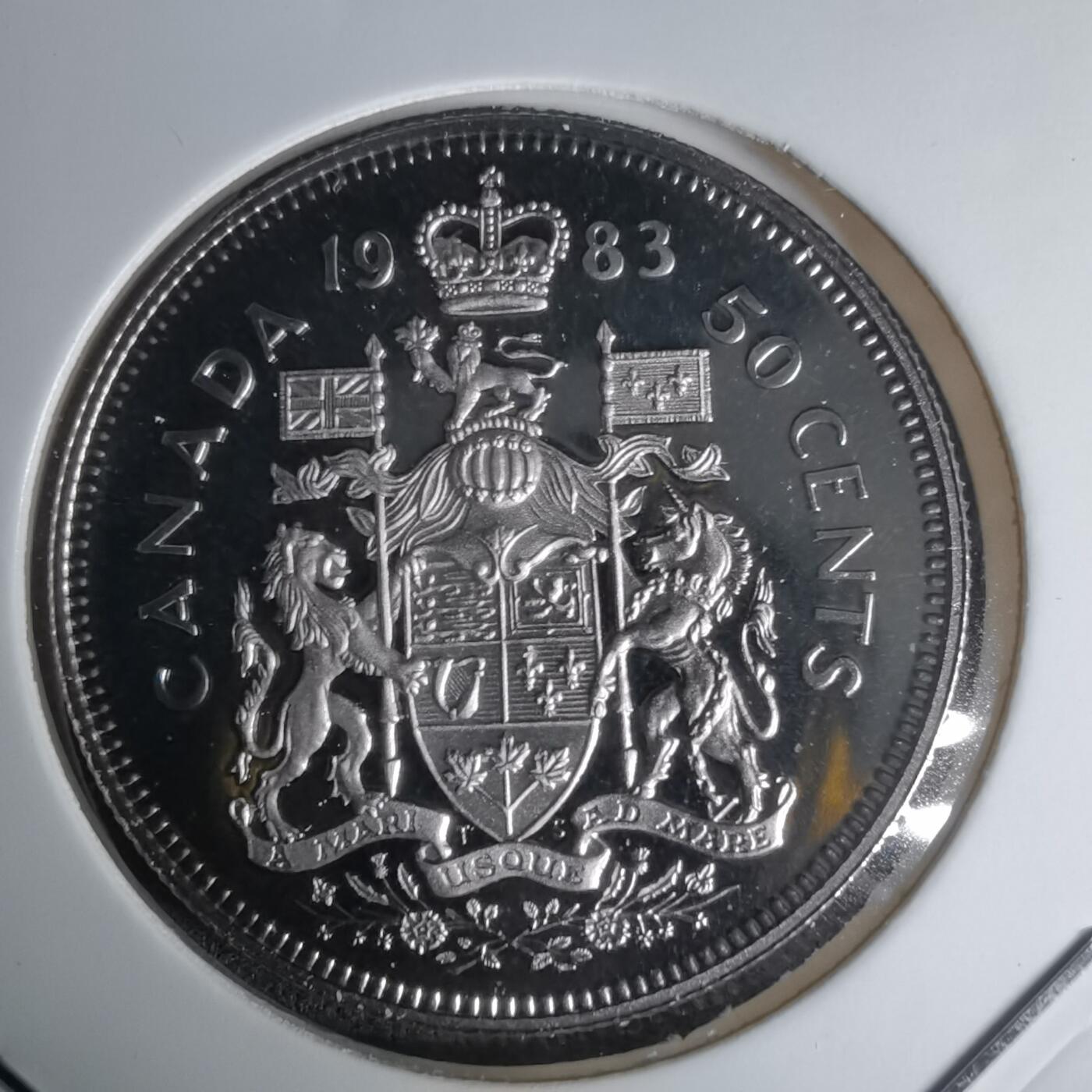 沼泽如烟--第1011场 加拿大1983年50分精制币