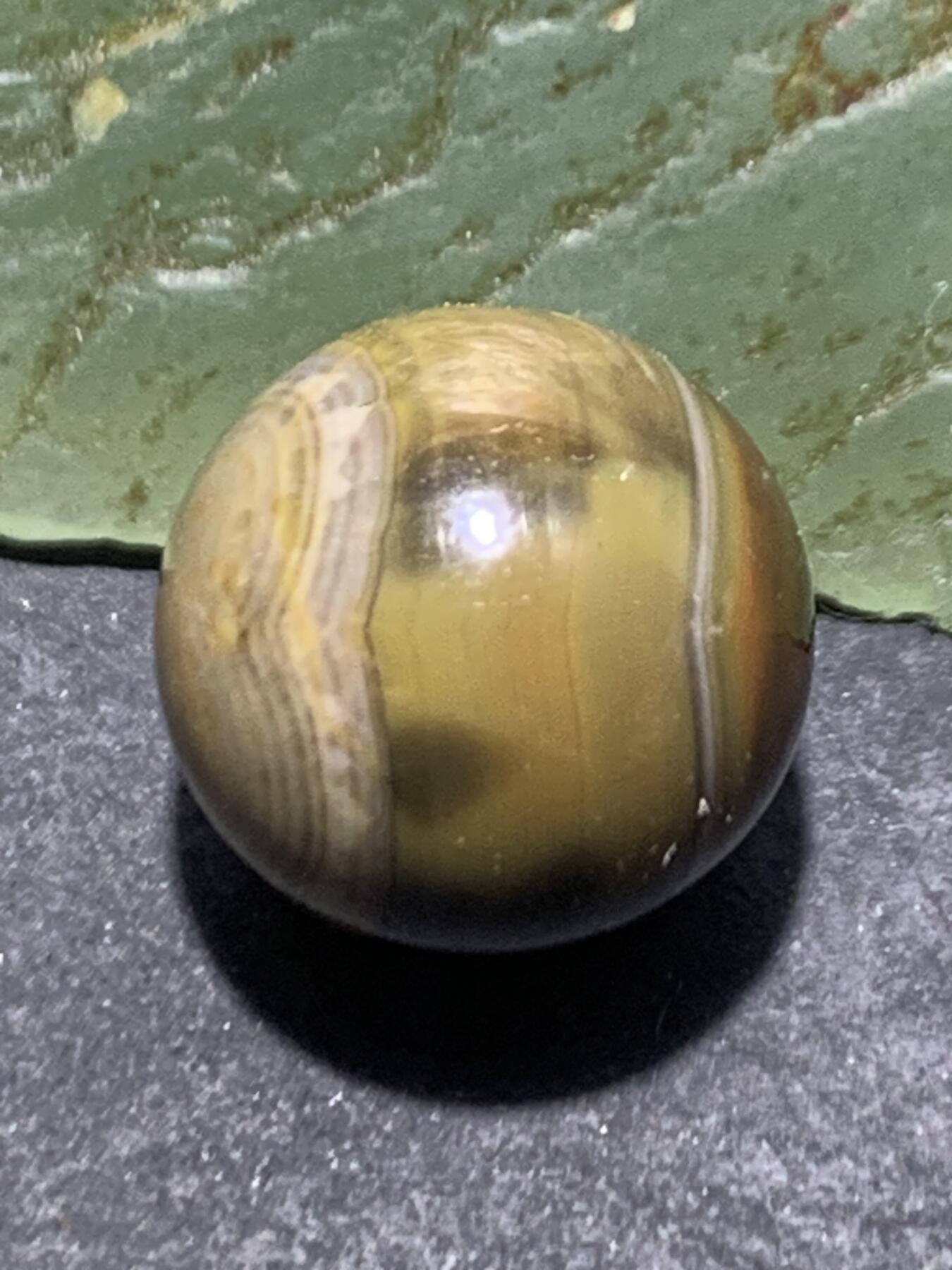 精美战国红玛瑙高玉化天眼纹拉丝料圆珠一颗