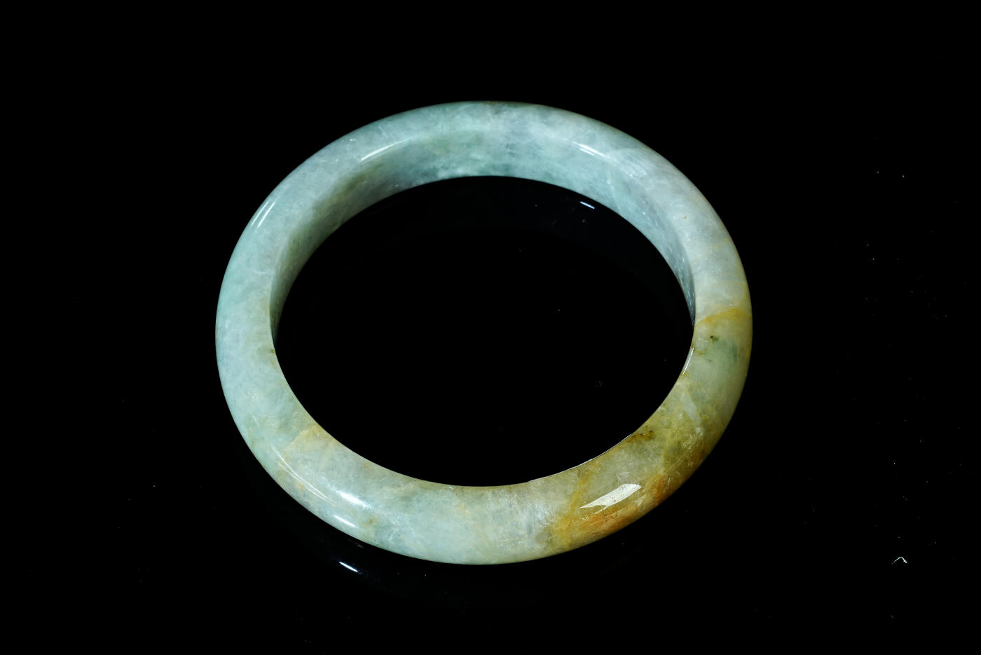 上海都达杂项专场四十四【全场包邮】  天然 翡翠（A货）贵妃手镯 附鉴定证书91-77