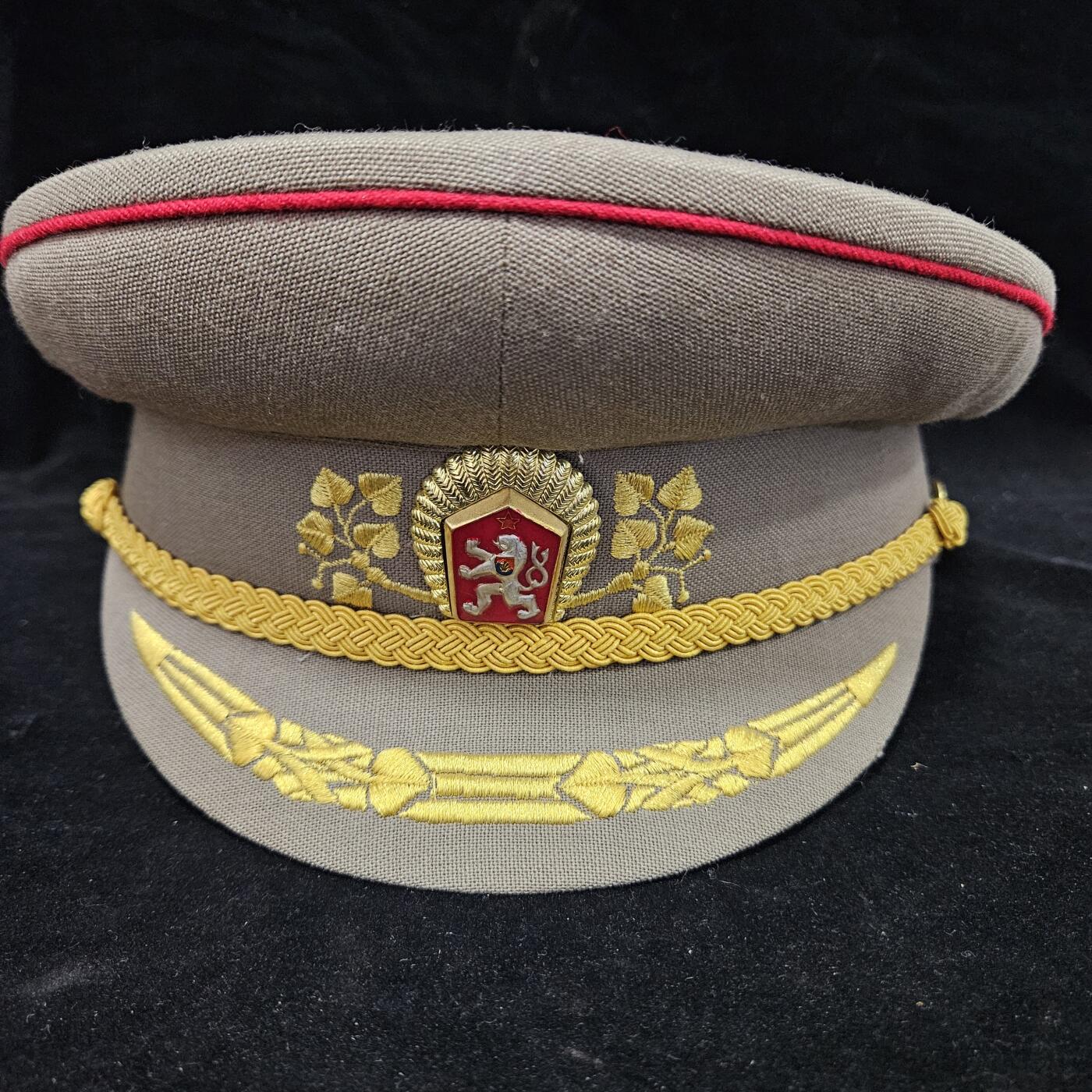 0元起拍勋章 第336期 咸鱼国勋章拍卖专场 3月4日（周三）下午6：00开始 捷克斯洛伐克将官礼服大檐帽 58cm