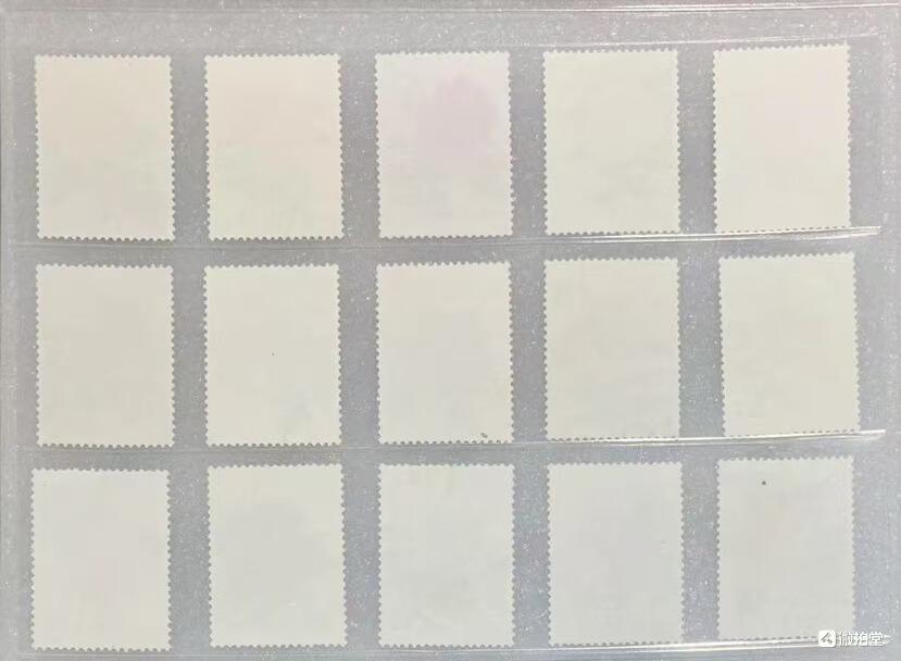 1960年“牡丹”盖销邮票1套15枚。