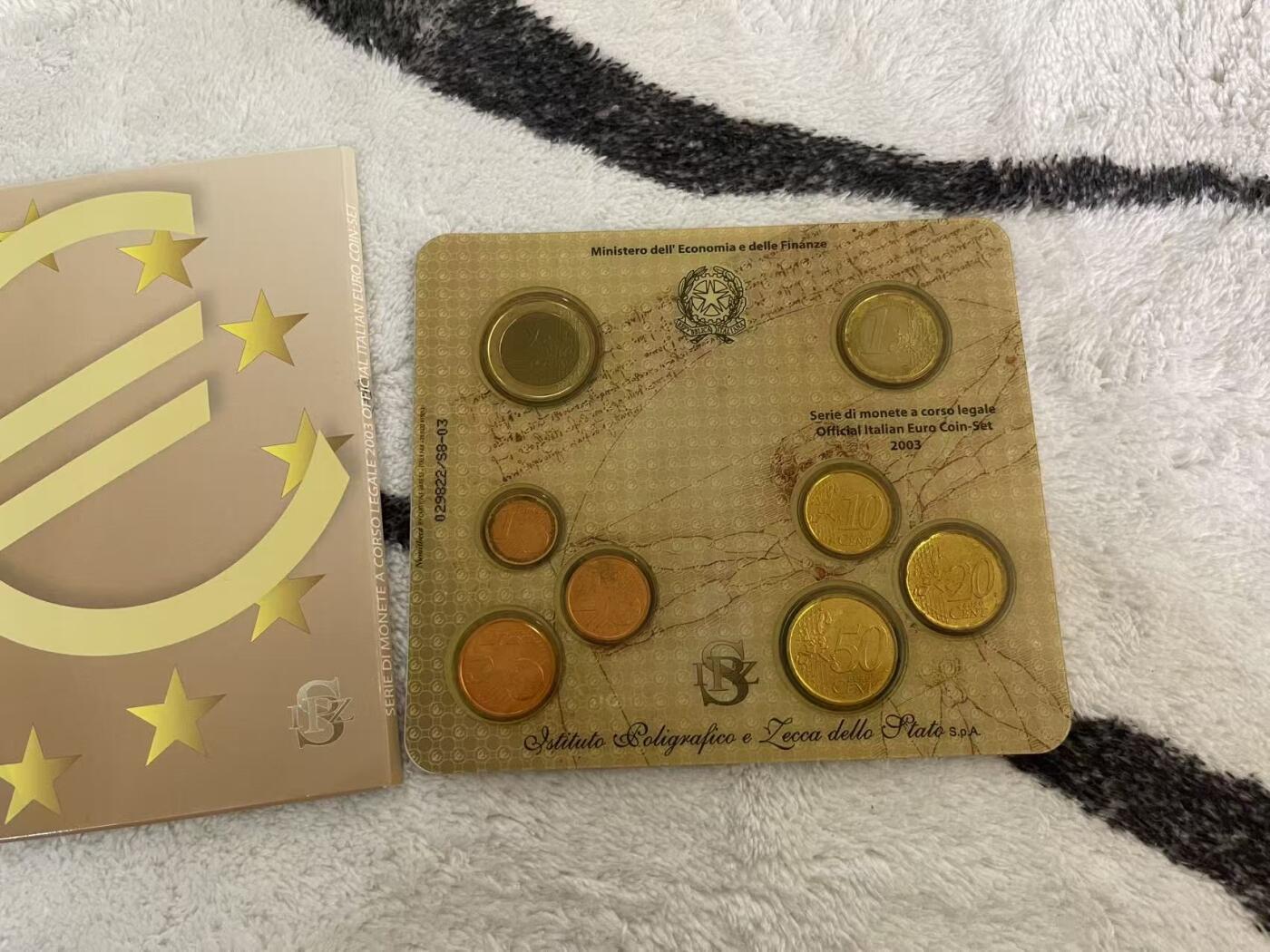 ❤️【币观天下】❤️ 第343期钱币秒杀拍卖场- 2026.3.6周五晚上6点半场 长期征集拍品  意大利2003年官方原装套币 品相如图正常氧化