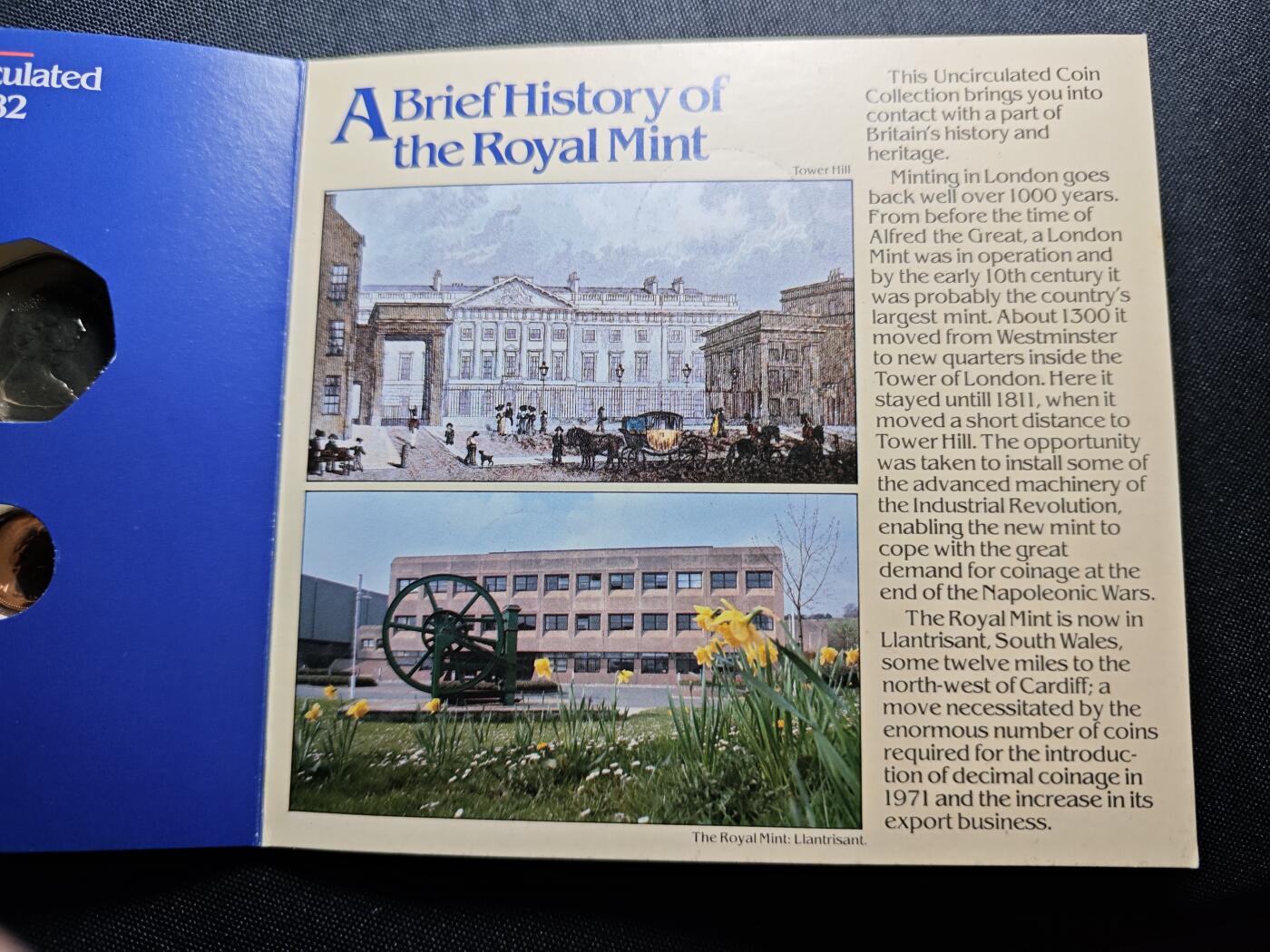 KK钱币收藏小铺   套币 批量/好品散币专场 2月预留时间 周末发货  1982英国大小面值清年一套