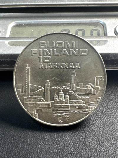 ❤️【币观天下】❤️ 第343期钱币秒杀拍卖场- 2026.3.6周五晚上6点半场 长期征集拍品  - 1971年芬兰10马克银币，赫尔辛基欧洲田径锦标赛纪念，24.2克500银