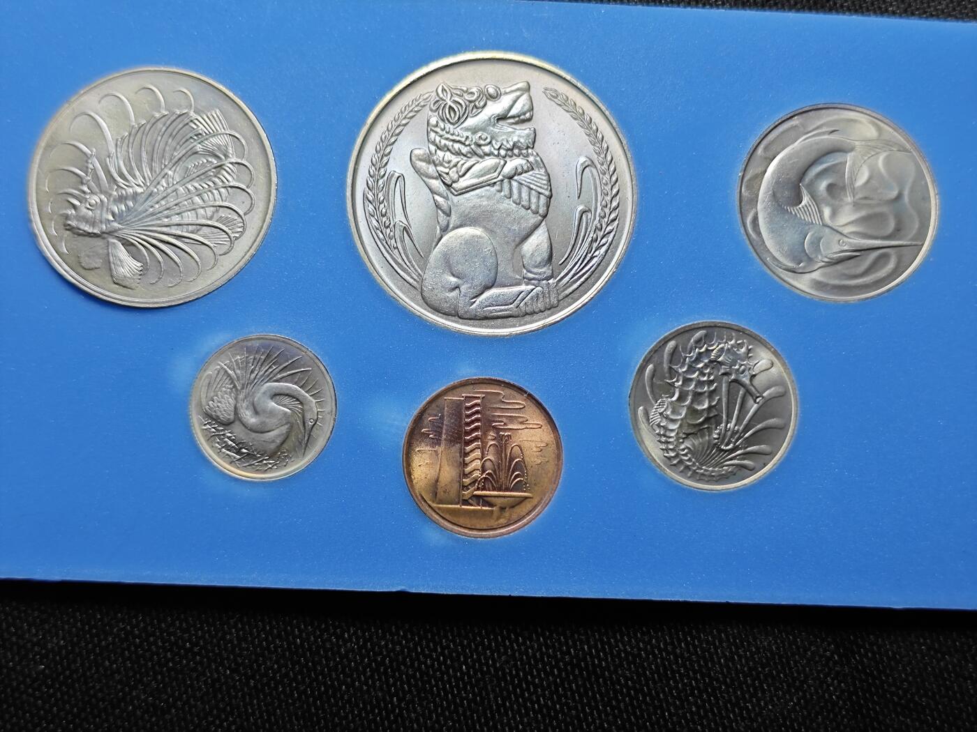 KK钱币收藏小铺   套币 批量/好品散币专场 2月预留时间 周末发货  新加坡动物版大小面值一套