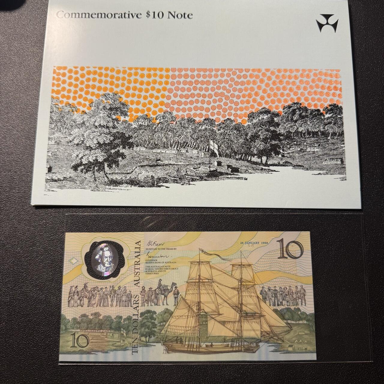 第15期 库存 澳大利亚1988年10 AA冠 无4 全新unc 带册