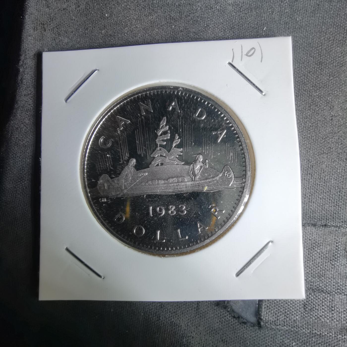 沼泽如烟--第1011场 加拿大1983年一元精制币