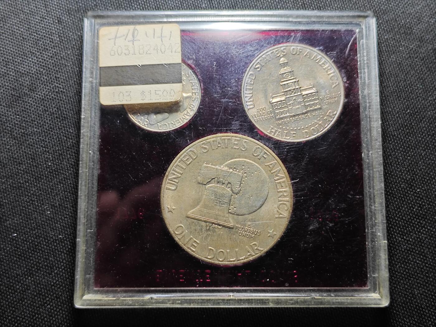 KK钱币收藏小铺   套币 批量/好品散币专场 2月预留时间 周末发货  1976美国建国200周年纪念套币