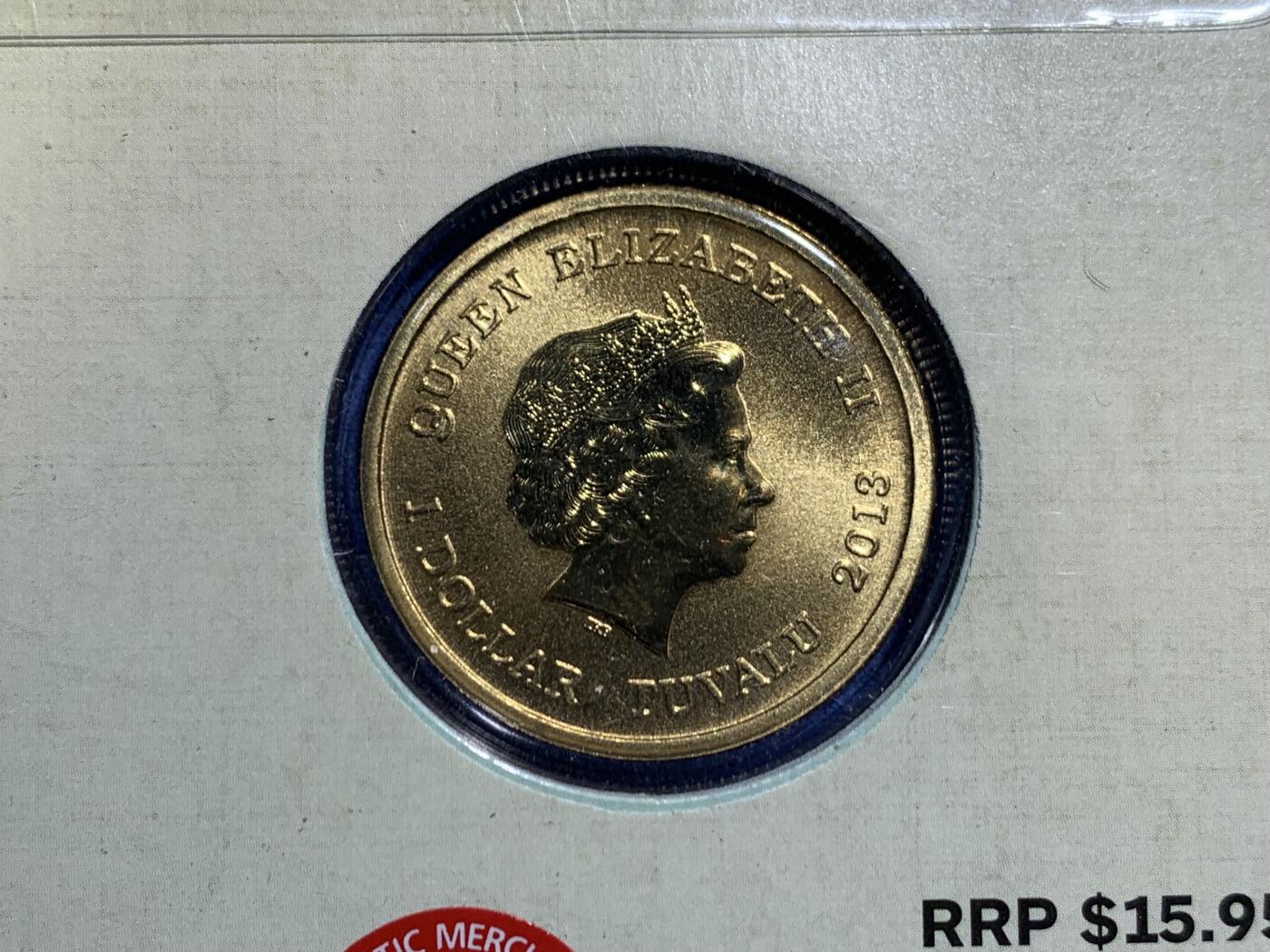 《竞宝斋》第467场 周日，周一 2场连拍 （全场包邮）欢迎送拍 澳大利亚2013年1元彩色纪念币邮票首日封 麻鸭 发行价：15.95澳元