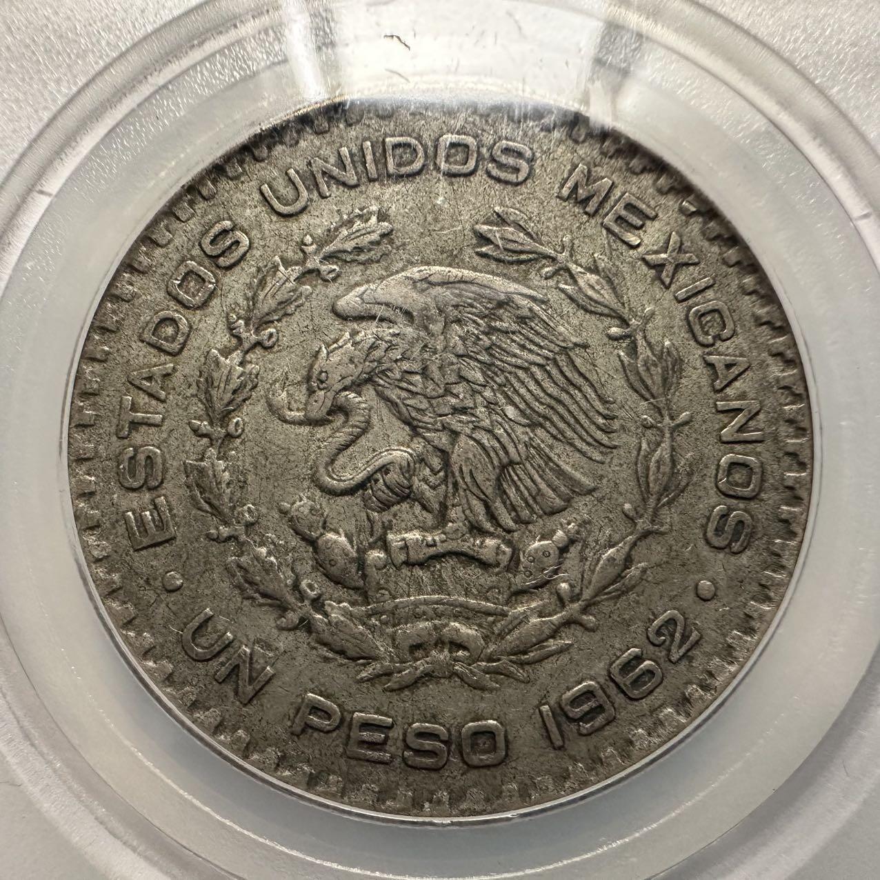 🌹外币初藏🌹🐯2026年第23场  每周二四六晚8️⃣点 接代拍 墨西哥1962年一比索 低银大银币