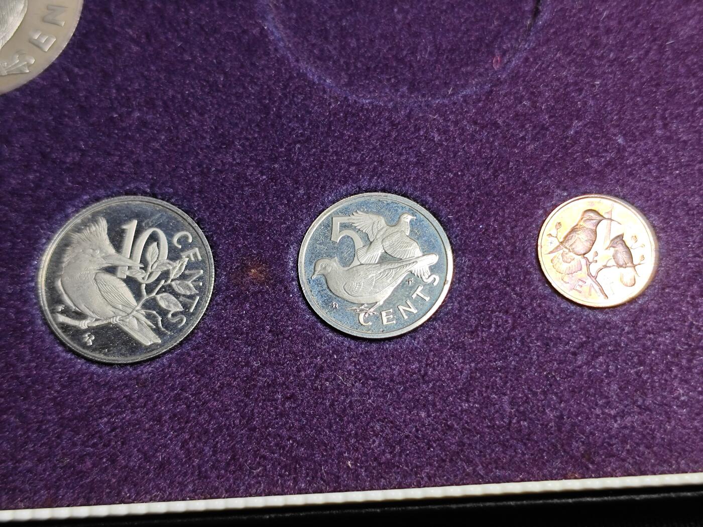 KK钱币收藏小铺   套币 批量/好品散币专场 2月预留时间 周末发货  1973维尔京群岛精制铜镍套币