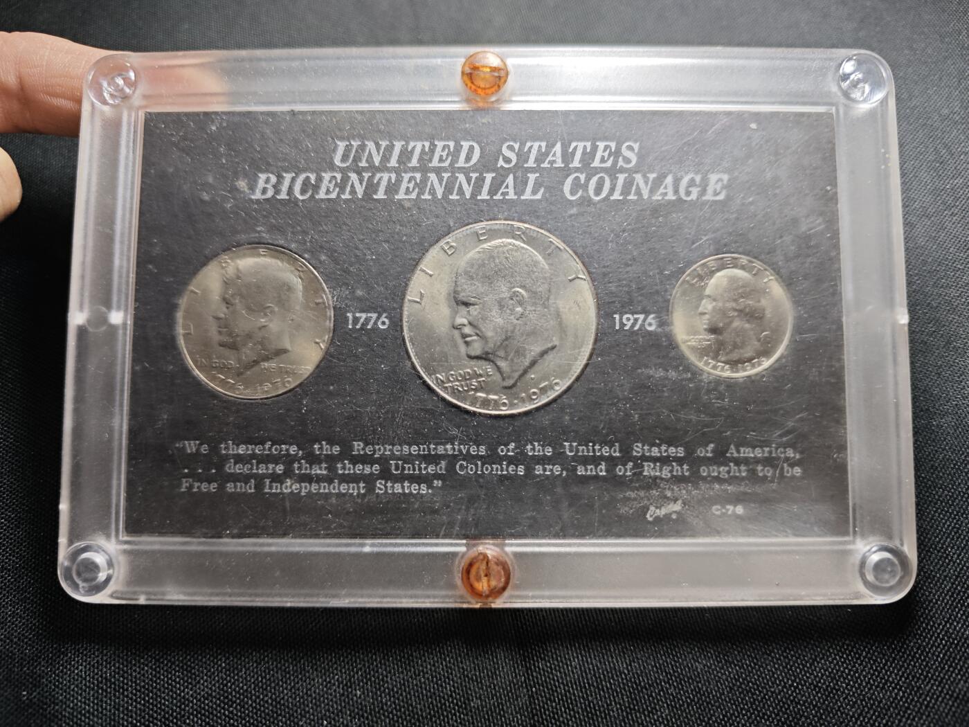 KK钱币收藏小铺   套币 批量/好品散币专场 2月预留时间 周末发货  1976美国建国200周年纪念套币