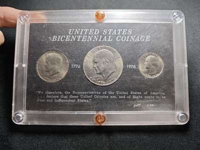 KK钱币收藏小铺   套币 批量/好品散币专场 2月预留时间 周末发货 -  1976美国建国200周年纪念套币