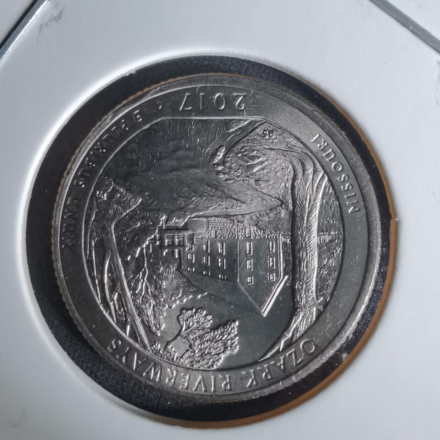 沼泽如烟--第1008场 美国2017年25分纪念币