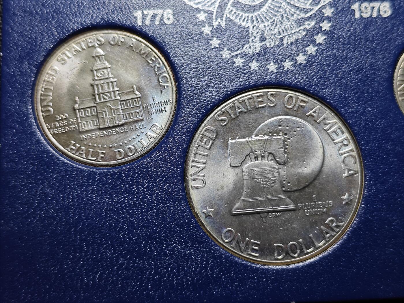 KK钱币收藏小铺   套币 批量/好品散币专场 2月预留时间 周末发货 1975 美国建国200周年纪念套币