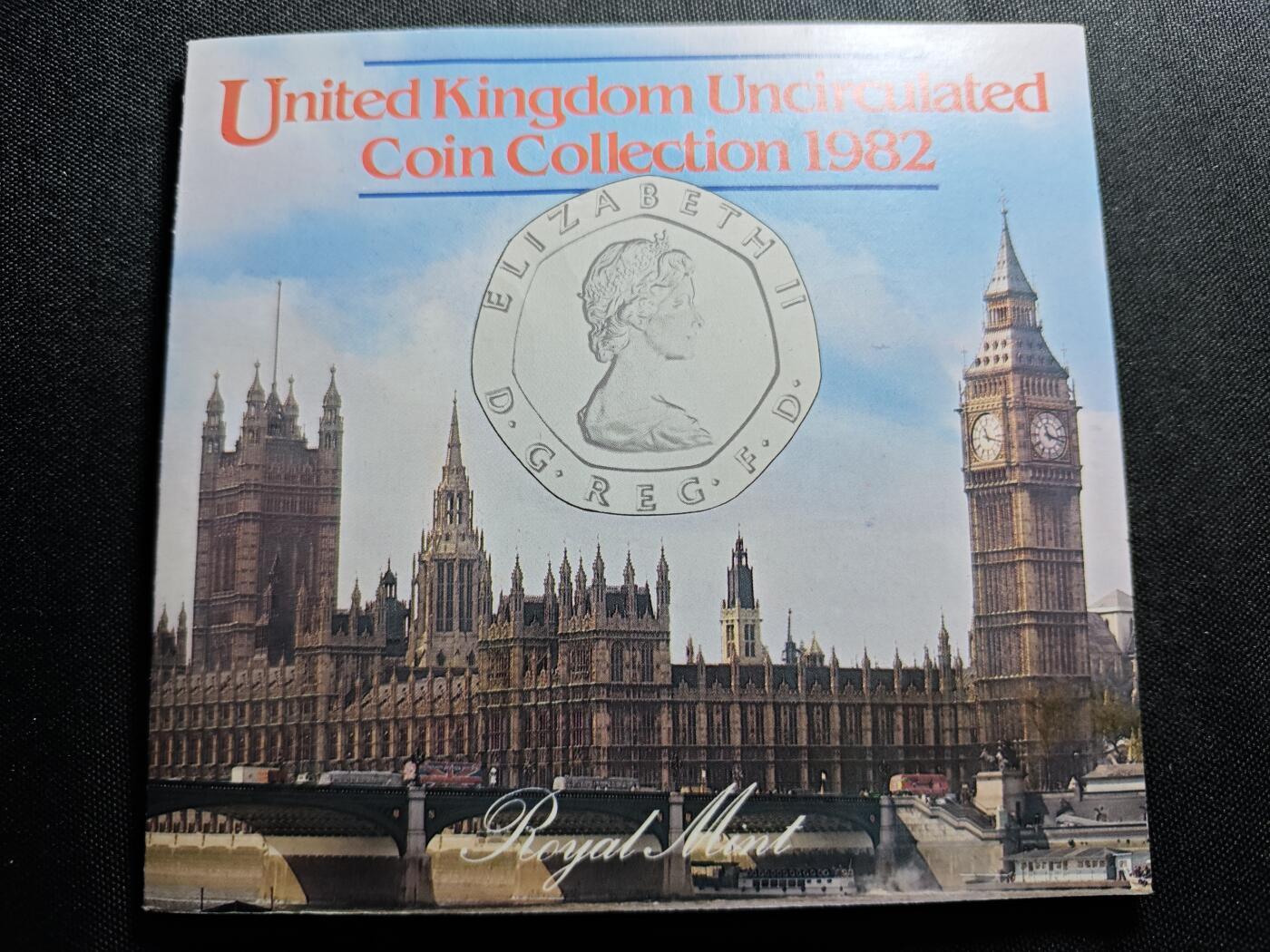 KK钱币收藏小铺   套币 批量/好品散币专场 2月预留时间 周末发货  1982英国大小面值清年一套