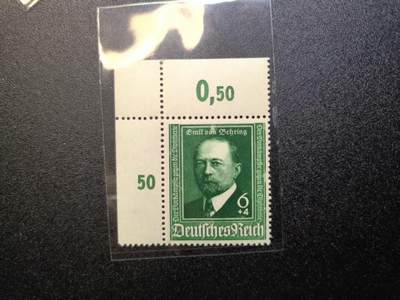 云宸嘉赏-勋臻精藏⭐️年后精品专拍场次🎖 - 德意志第三帝国埃米尔・冯・贝林（Emil von Behring）纪念邮票 带边纸   