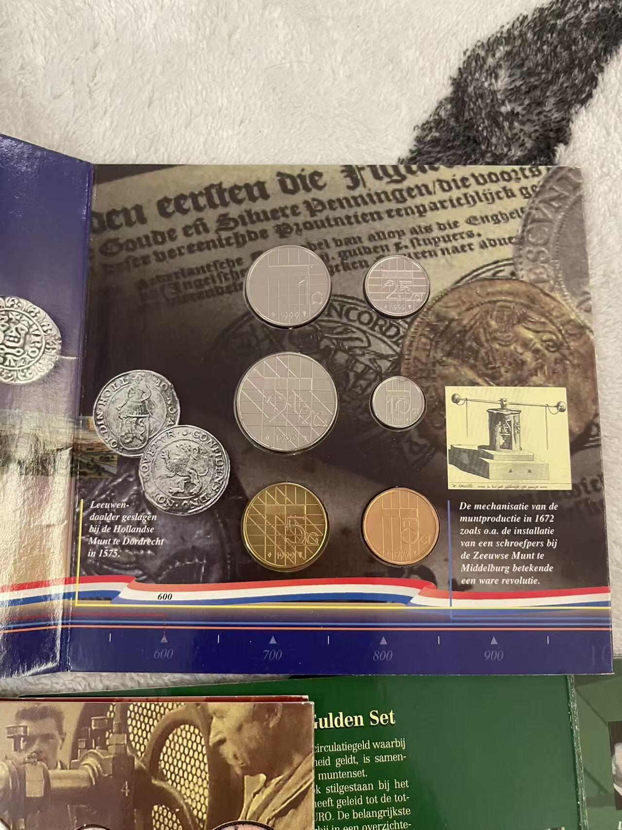 ❤️【币观天下】❤️ 第343期钱币秒杀拍卖场- 2026.3.6周五晚上6点半场 长期征集拍品  荷兰1999-2001年官方套币全套 品相如图正常氧化