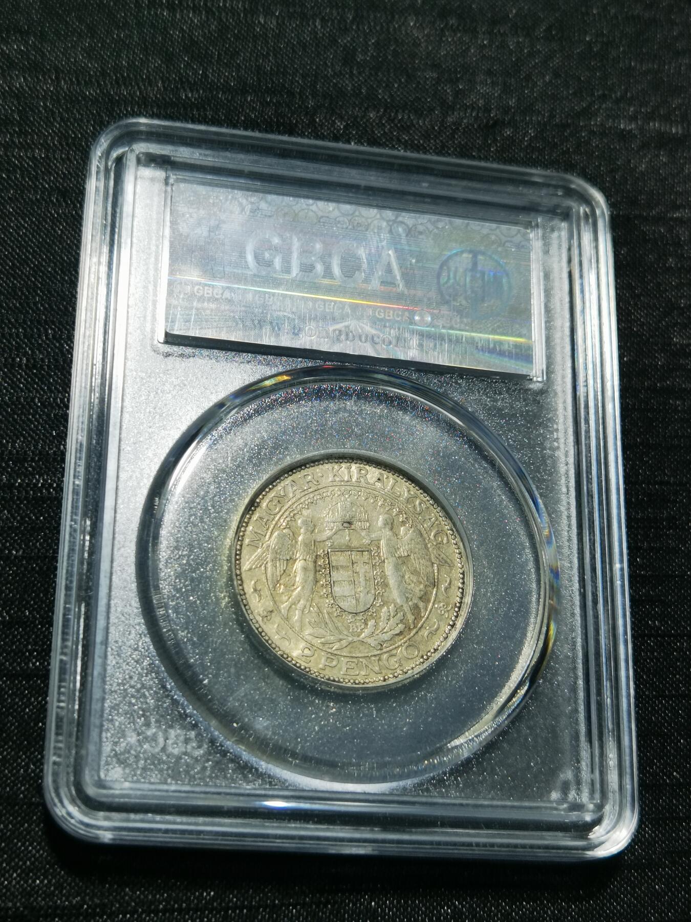 天下钱庄专场欢迎参拍 匈牙利圣母抱婴2潘果银币