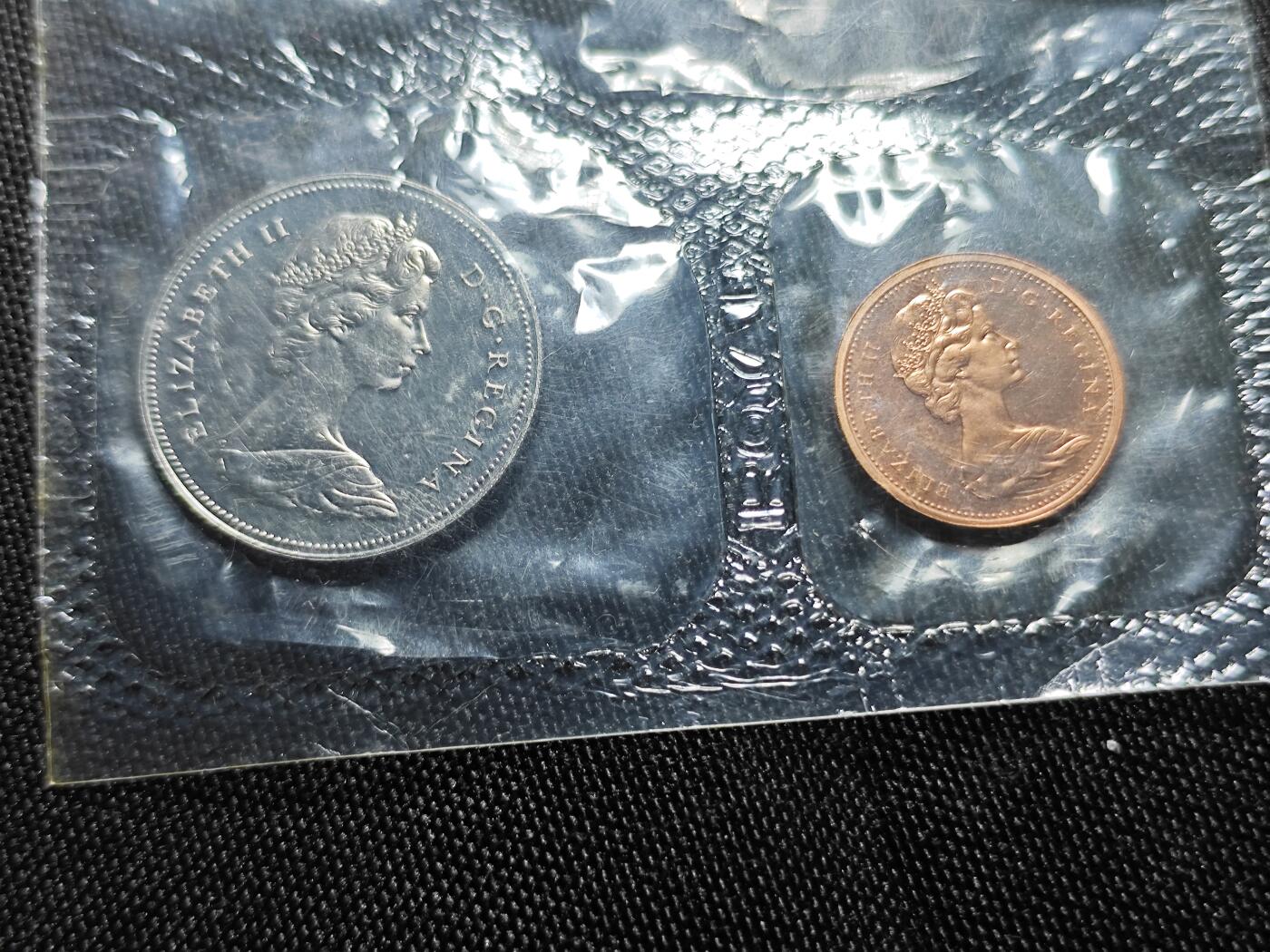 KK钱币收藏小铺   套币 批量/好品散币专场 2月预留时间 周末发货  1971加拿大大小面值清年一套 含1元纪念币