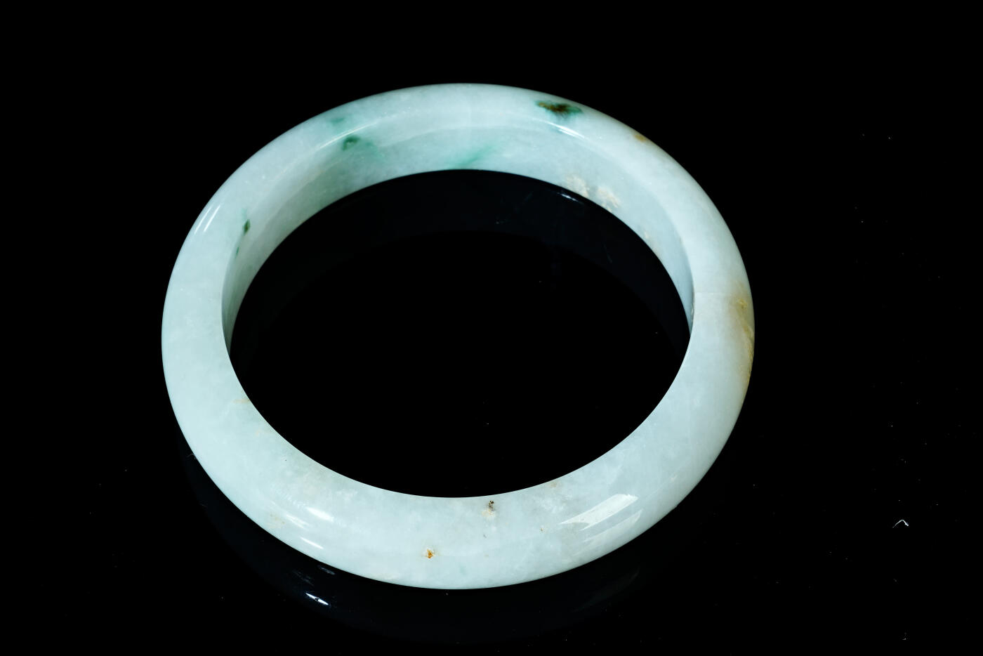 上海都达杂项专场四十四【全场包邮】  天然冰种翡翠（A货）贵妃手镯 附鉴定证书91-72