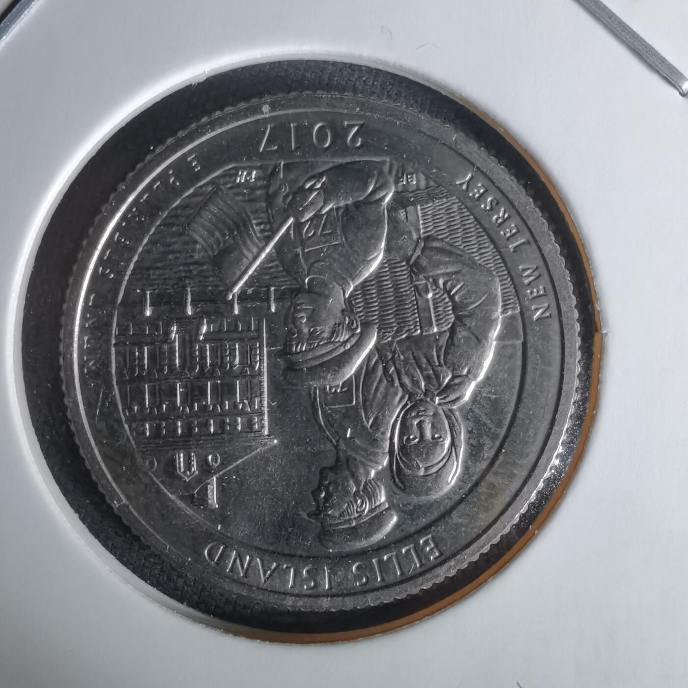 沼泽如烟--第1008场 美国2017年25分纪念币