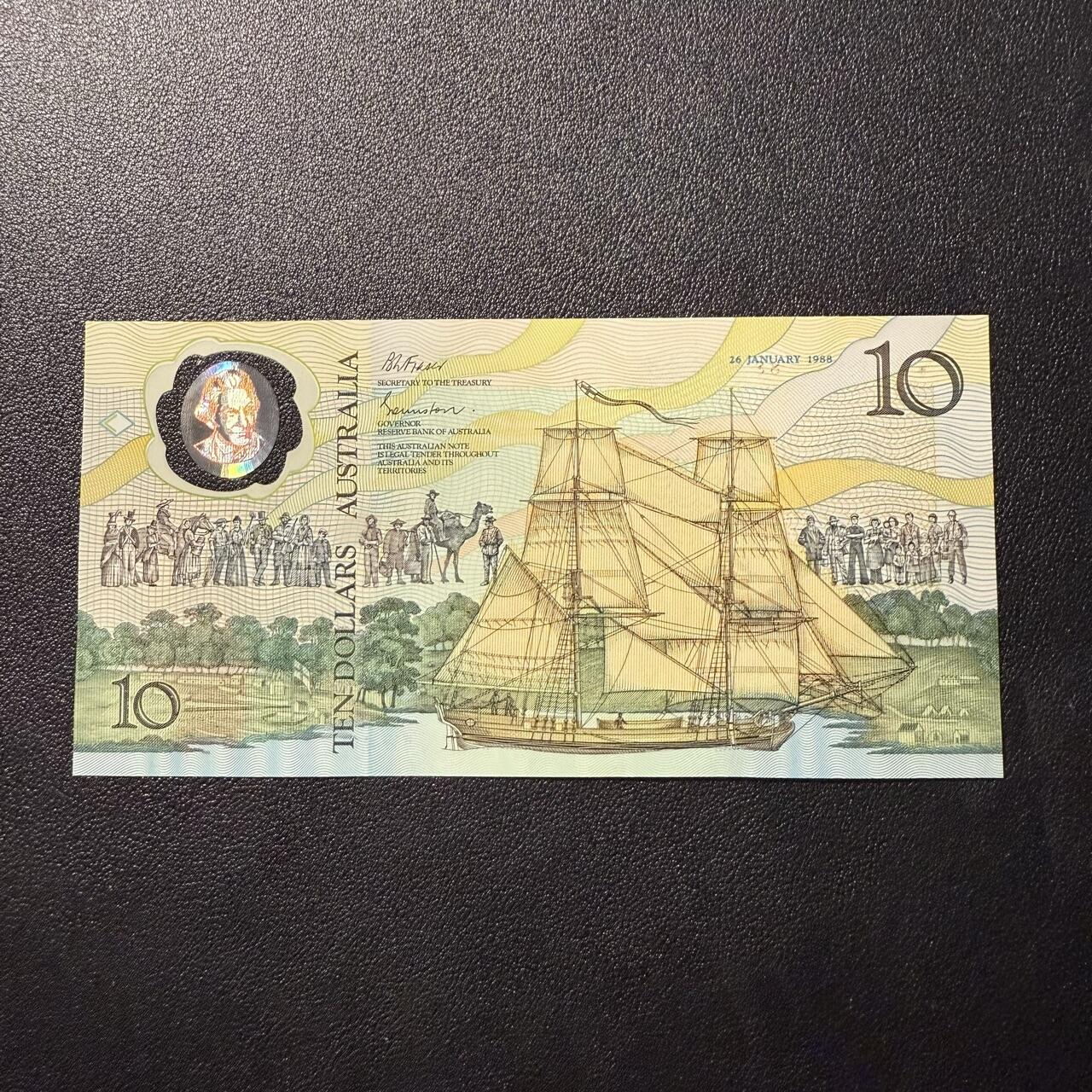 第15期 库存 澳大利亚1988年10 AA冠 无4 全新unc 带册