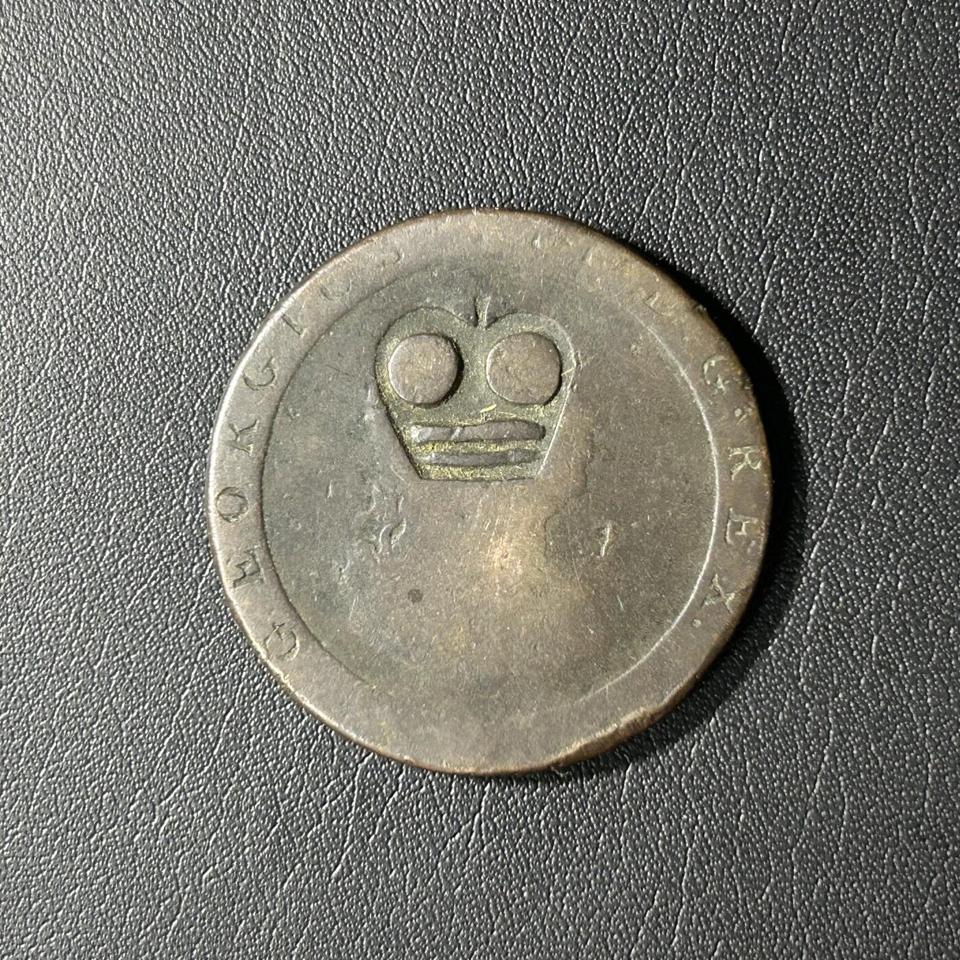 【铜匠收藏】★第141★散币专场 不寄存，30包邮。不满30元，支付5元运费。《接受代拍 代送NGC评级》 英国 1797年 车轮1便士铜币 