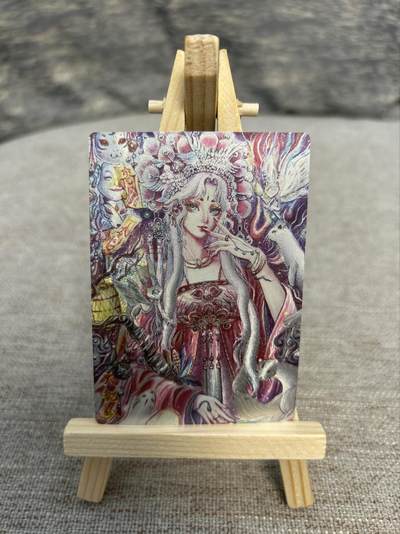 喜灰玩卡拍卖第五期，接拍品0佣金，欢迎送拍，释放现金流，让自己有资金可以购买更多喜欢的卡牌，让别的卡友能淘到更多心仪的卡牌 - 墨婉文化 静艺老师绘 天貂狐  粗闪