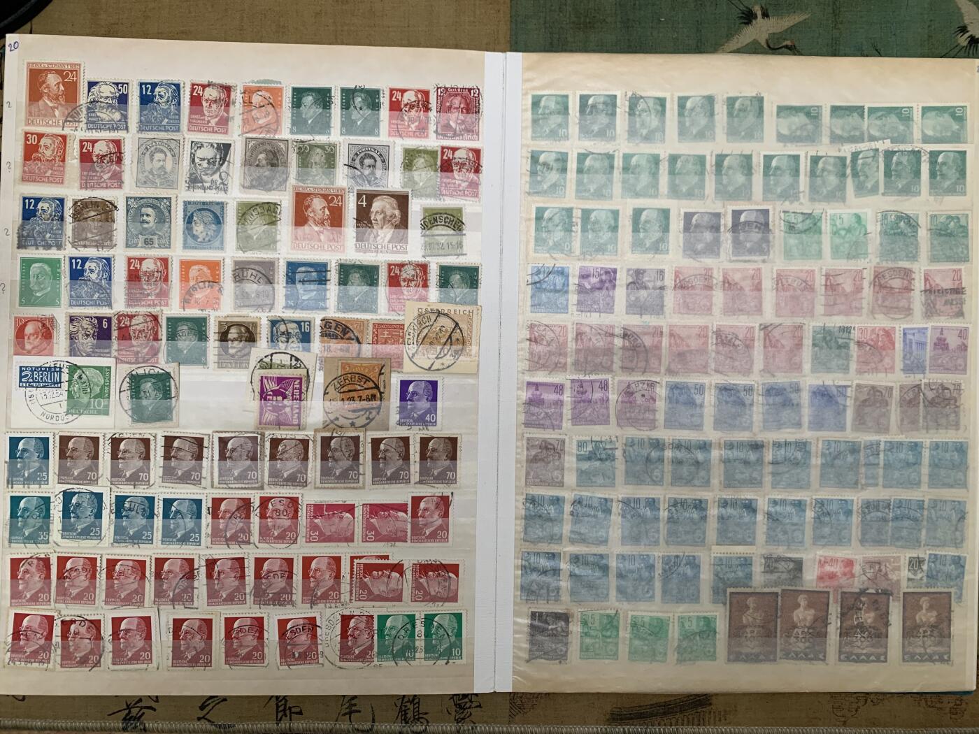 《竞宝斋》第467场 周日，周一 2场连拍 （全场包邮）欢迎送拍 德国老玩家珍藏邮票，德紧时期到一战，二战，以及二战后期邮票，具体数量见图。