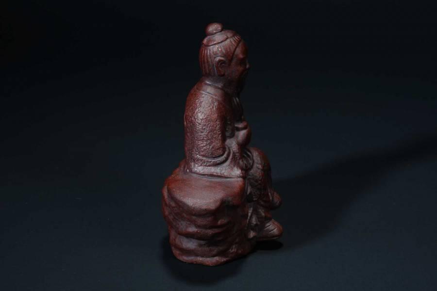 上海都达杂项专场四十四【全场包邮】  紫砂陆羽茶宠小摆件91-85