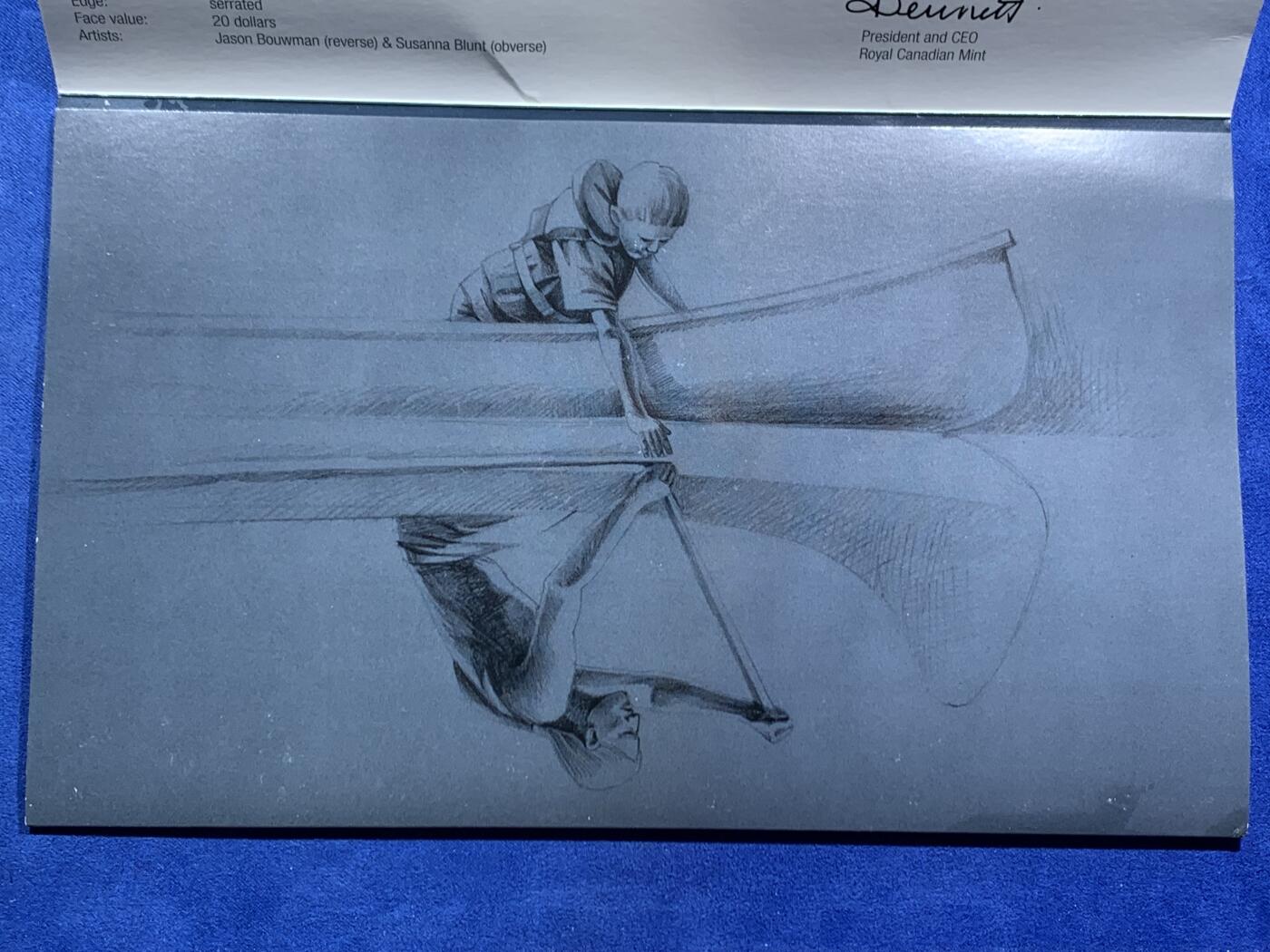 《竞宝斋》第467场 周日，周一 2场连拍 （全场包邮）欢迎送拍 加拿大2011年20加元类精制银币 独木舟 2013年获奖币最佳银币 7.98克999银 卡装