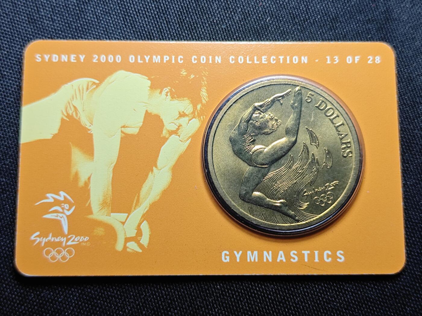 KK钱币收藏小铺   套币 批量/好品散币专场 2月预留时间 周末发货   2000澳大利亚5元奥运纪念币 卡套