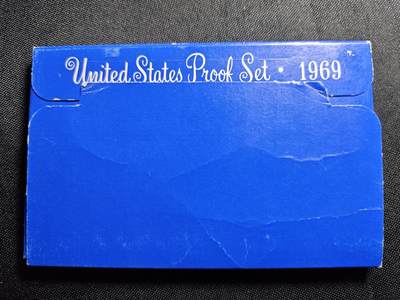 KK钱币收藏小铺   套币 批量/好品散币专场 2月预留时间 周末发货 -  1969美国大小面值清年精制套币 含50分银币