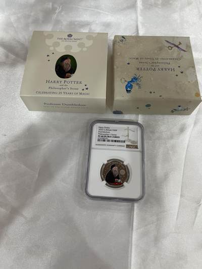 哈利波特系列银币，2023年英国官方发行，精制币，带原装盒和证书，NGC评级PF68 ULTRA CAMEO，收藏佳品 盒子完好， - 哈利波特系列银币，2023年英国官方发行，精制币，带原装盒和证书，NGC评级PF68 ULTRA CAMEO，收藏佳品 盒子完好，