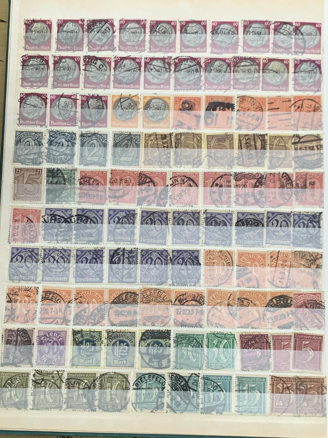 《竞宝斋》第467场 周日，周一 2场连拍 （全场包邮）欢迎送拍 德国老玩家珍藏邮票，德紧时期到一战，二战，以及二战后期邮票，具体数量见图。