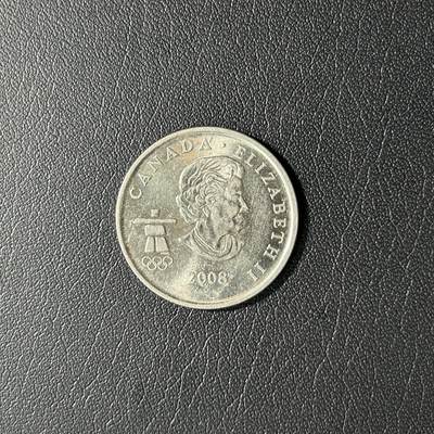 【铜匠收藏】★第141★散币专场 不寄存，30包邮。不满30元，支付5元运费。《接受代拍 代送NGC评级》 - 加拿大 2008年 奥运会25分纪念币